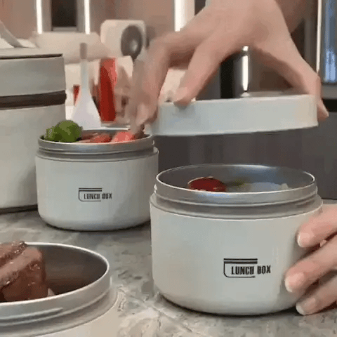 Durable Stainless Steel Lunch Box Set | Leak-Proof, Insulated & Perfect for Professionals, Students, and Family Outings