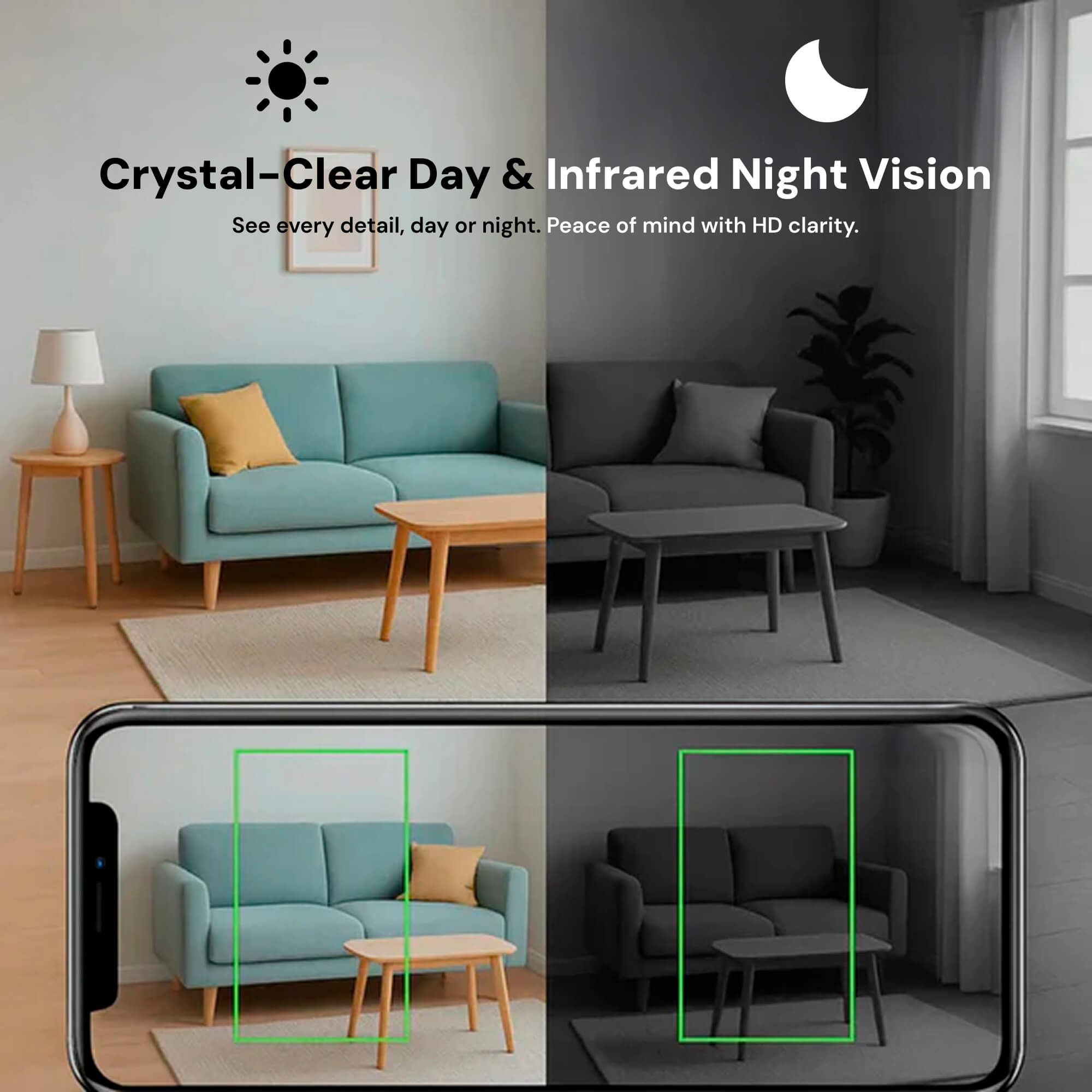 Mini Wireless Hidden Camera and Audio - Tiny Surveillance Mini Spy Cameras Wireless Nanny Monitoring