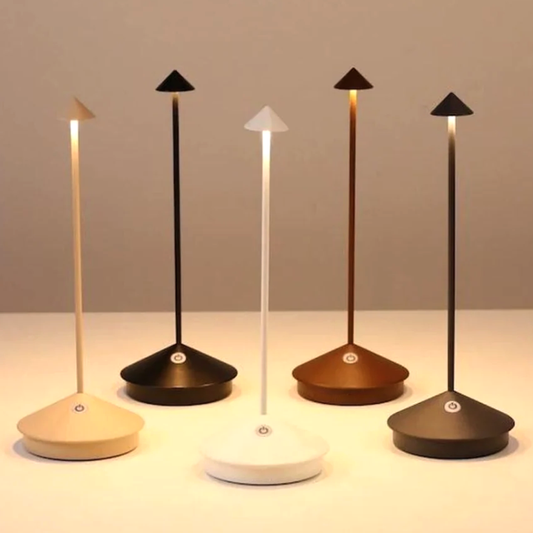LED Table Lamp - Waterproof, Dimmable, Cordless Design for Home Office & Bedroom Lighting 2025