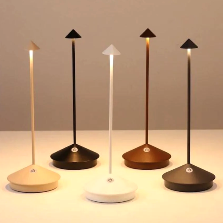 LED Table Lamp - Waterproof, Dimmable, Cordless Design for Home Office & Bedroom Lighting 2025