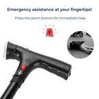 Walking Cane for Seniors – Collapsible Telescopic 5-Height Adjustable Cane for Travel & Daily Use