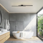 Modern Aluminium Semi Flush Mount LED Ceiling Light | Minimalist Design for Living Room. Bedroom & Hallway