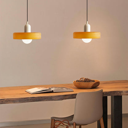 Colored Glass Bauhaus Pendant Light Fixture for Modern Home Decor & Dining Spaces