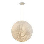 Moon Silk Pendant Lamp - Modern Hanging Light Fixture for Living Room & Dining Room Decor