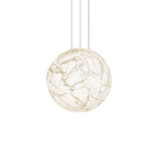 Moon Silk Pendant Lamp - Modern Hanging Light Fixture for Living Room & Dining Room Decor
