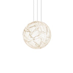 Moon Silk Pendant Lamp - Modern Hanging Light Fixture for Living Room & Dining Room Decor