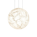Moon Silk Pendant Lamp - Modern Hanging Light Fixture for Living Room & Dining Room Decor
