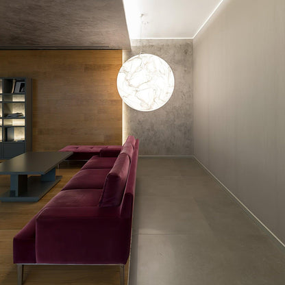 Moon Silk Pendant Lamp - Modern Hanging Light Fixture for Living Room & Dining Room Decor