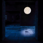 Moon Silk Pendant Lamp - Modern Hanging Light Fixture for Living Room & Dining Room Decor