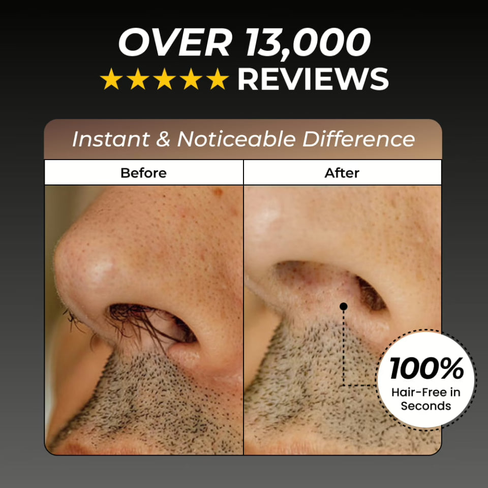 Onyx Edge - Best Nose Hair Cutters for Men | USB-C Rechargeable, Painless & Quiet with a Waterproof Head for Travel & Daily Grooming
