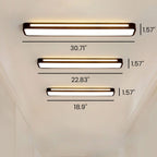 LED Ceiling Light Fixture - Nordic Minimalist Design - Long Linear Light for Modern Home & Office Spaces