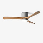 Nordic Wooden Ceiling Fan Light 42/48 Inch with LED for Living Room & Bedroom Lighting