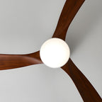 Nordic Wooden Ceiling Fan Light 42/48 Inch with LED for Living Room & Bedroom Lighting