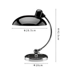 Minimalist Table Lamp | Scandinavian Design, Metal & Wood for Living Room, Bedroom or Office