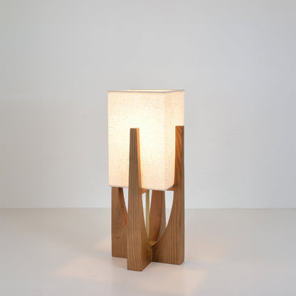 Japanese Style Walnut Floor Lamp - Solid Wood Design for Living Room & Bedroom Lighting