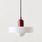 Scandi Bauhaus Pendant Light – Stylish Orange Ceiling Lamp for Contemporary Spaces