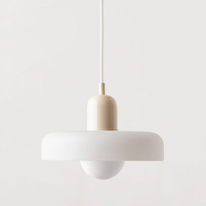 Colored Glass Bauhaus Pendant Light Fixture for Modern Home Decor & Dining Spaces