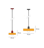 Scandi Bauhaus Pendant Light – Stylish Orange Ceiling Lamp for Contemporary Spaces
