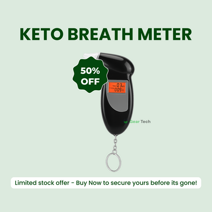 Keto Breath Meter | Accurate Ketosis Monitoring for Weight Loss & Diet Optimization at Home or On-the-Go