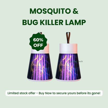 Mosquito & Bug Killer Lamp - 2 Pack, UV Light Insect Trap for Indoor & Outdoor Use, Effective Pest Control Solution