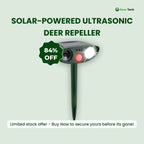 Solar-Powered Ultrasonic Deer Repeller - Effective Deer Deterrent for Gardens & Yards in 48 Hours