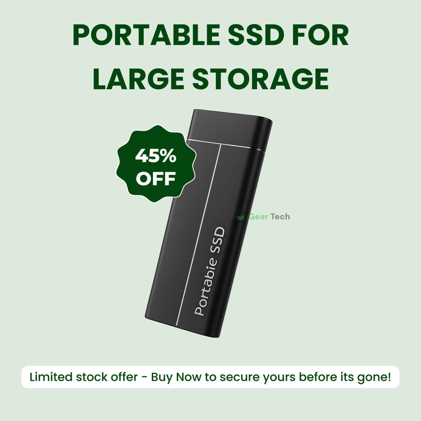 Portable SSD for Large Storage – 5TB External Drive with Lightning-Fast Transfer Speeds