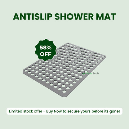 Antislip Shower Mat | Hygienic, Mold Resistant & Comfortable for Safe Bathroom Use