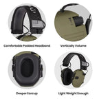 Protective Shooting Headphones | Active Noise Cancellation, Lightweight & Comfortable for Shooting Activities