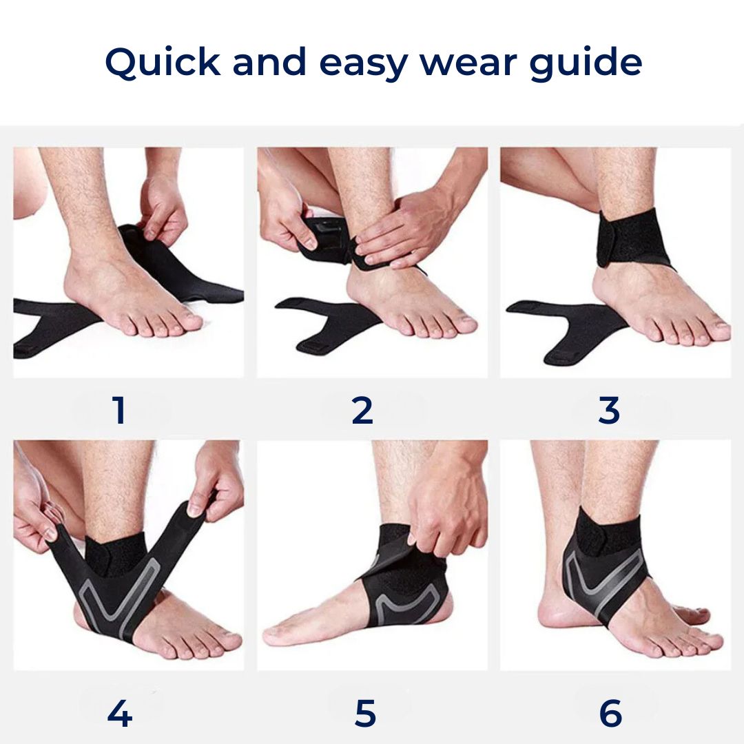 Adjustable Elastic Ankle Brace for Injury Recovery & Daily Support - Comfortable Ankle Stabilizer for Sports & Active Lifestyle