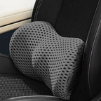 Back Support Cushion for Car – Memory Foam Lumbar Pillow for Car Seat, Breathable Mesh for Long Drives