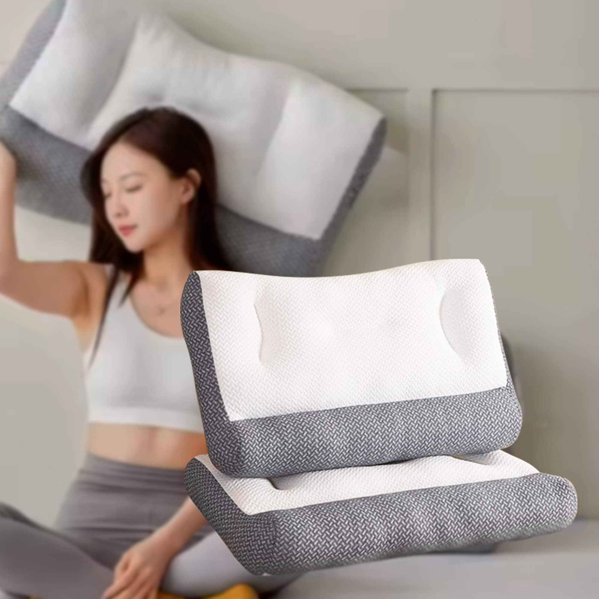 Orthopedic Neck Pillow | Cervical Spine Support, Pain Relief & Reduced Snoring for All Sleep Positions