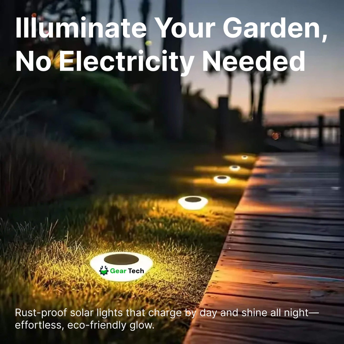 Solar-Powered Garden Lights | Rust-Proof, Weatherproof & Ideal for Year-Round Outdoor Use