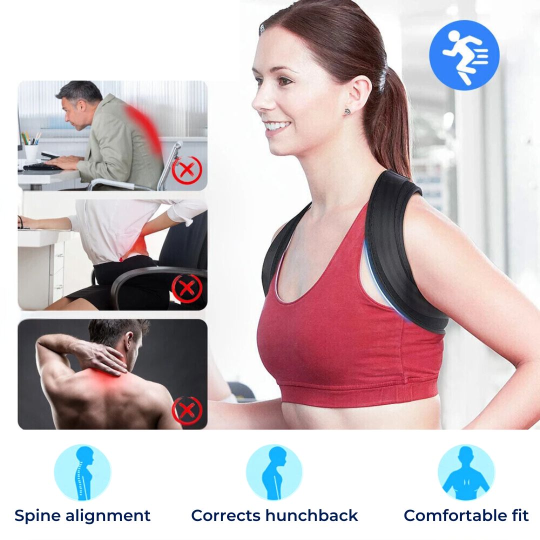 Adjustable Back Brace Posture Corrector for Chronic Pain Relief and Daily Comfort Support