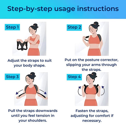 Adjustable Back Brace Posture Corrector for Chronic Pain Relief and Daily Comfort Support