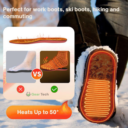 Rechargeable Heated Insoles UK – Best Thermal Shoe Inserts for Boots, Work Boots & Everyday Winter Comfort