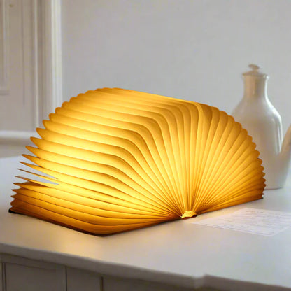 LED Folding Book Light – Unique and Quirky Gift Idea for Book Lovers, Perfect for Reading Nooks or Bedside Tables | Creative and Compact Night Light