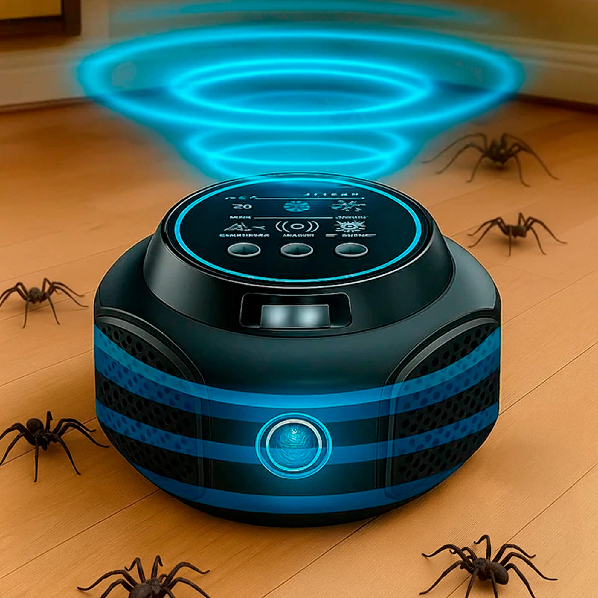 Plug-In Ultrasonic Spider Repeller | Chemical-Free. Safe & Silent for Home Coverage