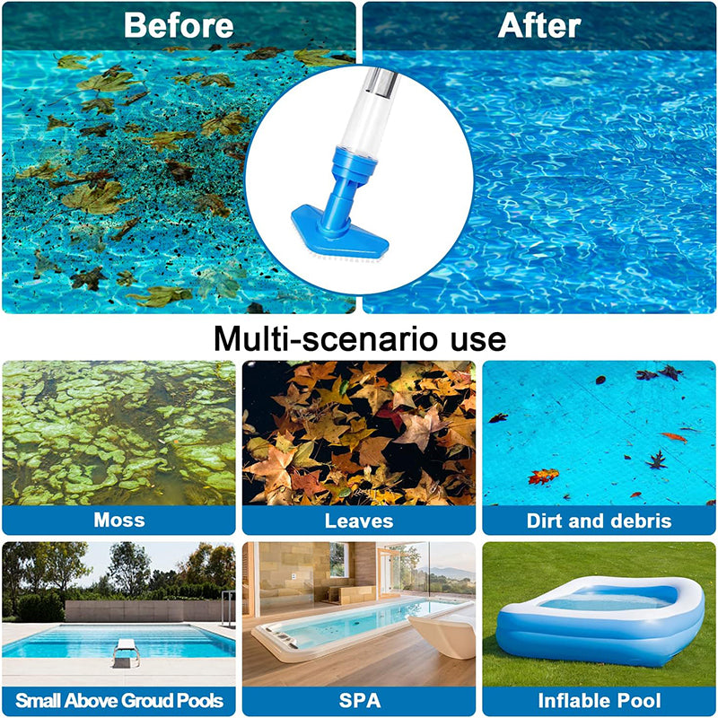 3 in 1 Cordless Pool Vacuum Cleaner | Rechargeable, Powerful Suction & Ideal for Effortless Pool Cleaning