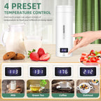 Portable Electric Travel Kettle with Auto Shut-Off - Compact 1L Water Boiler for Camping, Hiking, and Travel