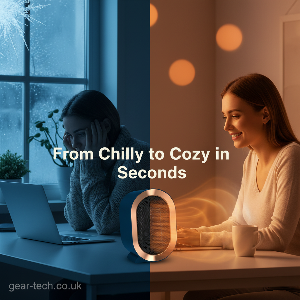 Portable Efficient Electric Desktop and Room Heater