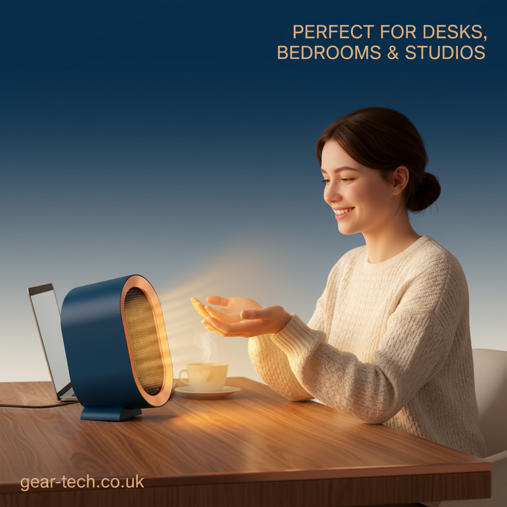Portable Efficient Electric Desktop and Room Heater