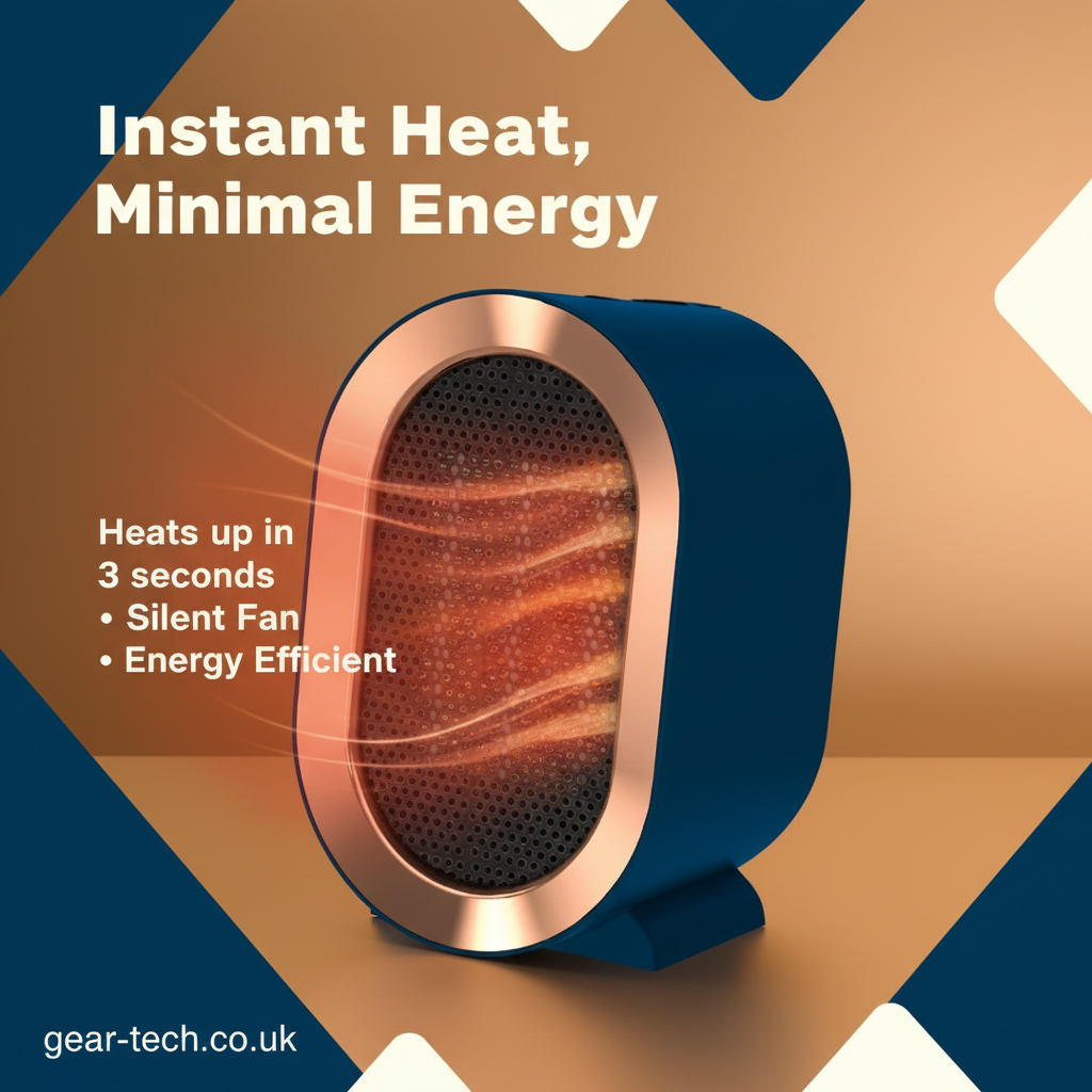 Portable Efficient Electric Desktop and Room Heater