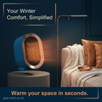 Portable Efficient Electric Desktop and Room Heater