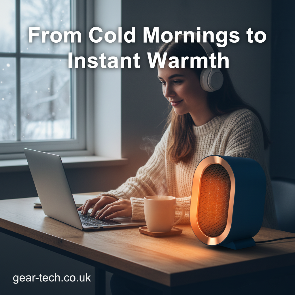 Portable Efficient Electric Desktop and Room Heater