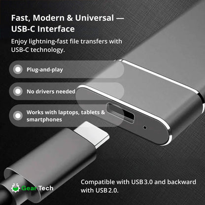 Portable SSD for Large Storage – 5TB External Drive with Lightning-Fast Transfer Speeds