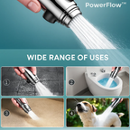 PowerFlow™ High Pressure Showerhead | Powerful Showerhead for Maximum Water Pressure