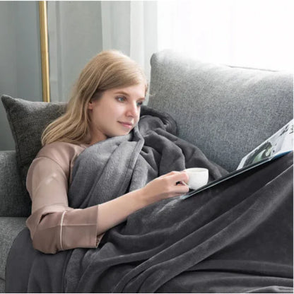 Waterproof Plush Blanket | Stain-Resistant, Reversible Design for Furniture Protection and Cozy Comfort