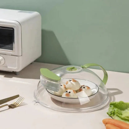 Handy Microwave Cover | Locks in Moisture, Safe Handle & Versatile for Home, Dorms, and Apartments