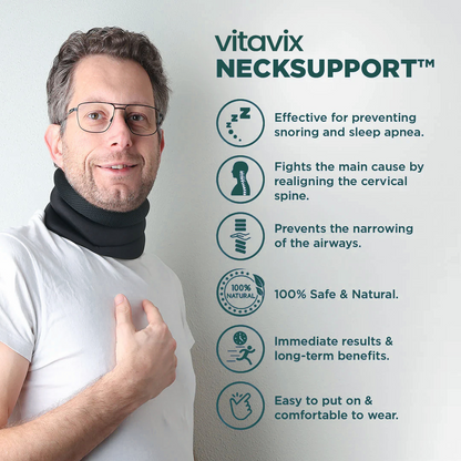 Neck Support Pillow | Anti-Snoring, Posture Correcting & Ideal for Sleep Apnea Relief