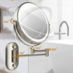 Magnified Rechargeable LED Makeup Mirror | Adjustable Brightness, up to 10x Magnification & Portable for Flawless Makeup Application